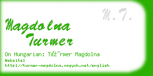 magdolna turmer business card